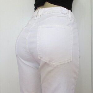 New GOOD AMERICAN Jeans Size 12/31 White Boot Cut Denim